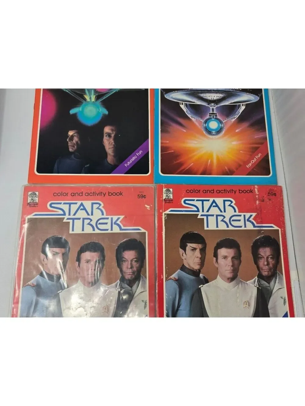 Lot of 4 Vintage 1979 Star Trek Original Series Color & Activity Books